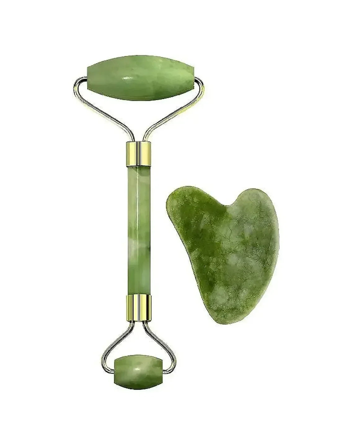 Flawless Jade Roller with Marble Stone Facial Massager for Skin Care & Glow - FawaQa