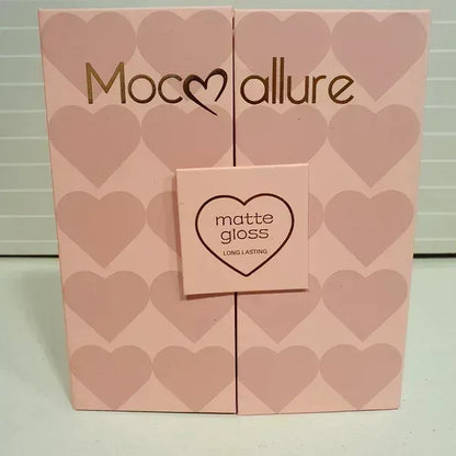 FawaQa | Mocallure Heart Super Glossy Matte 12-Piece Lip Set | Vibrant Colors and Smooth Finish - FawaQa