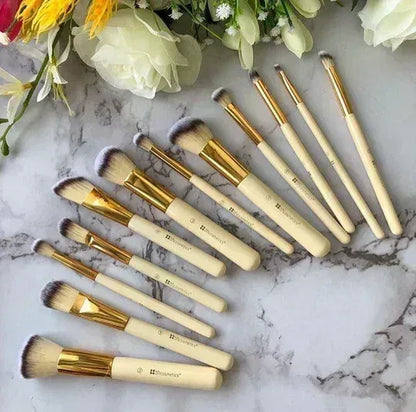 FawaQa Couture 12 Piece Brush Set - Branded Cosmetics - Studded Box - FawaQa