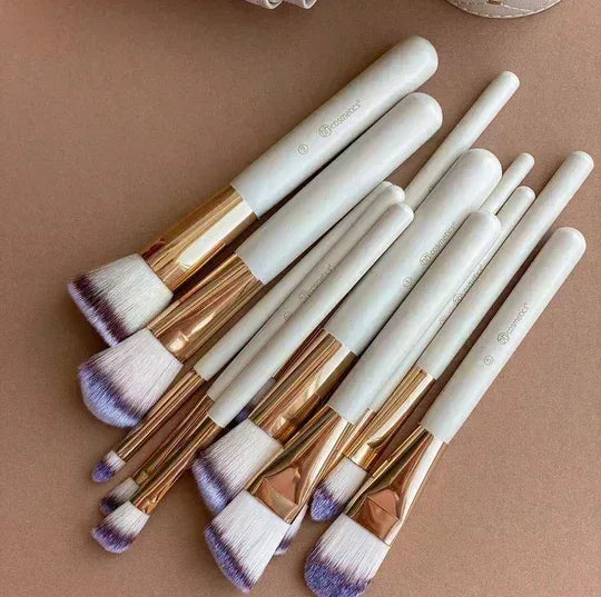 FawaQa Couture 12 Piece Brush Set - Branded Cosmetics - Studded Box - FawaQa