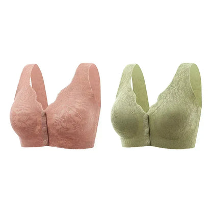 FawaQa | Front Button Buckle Uplift Bras - FawaQa