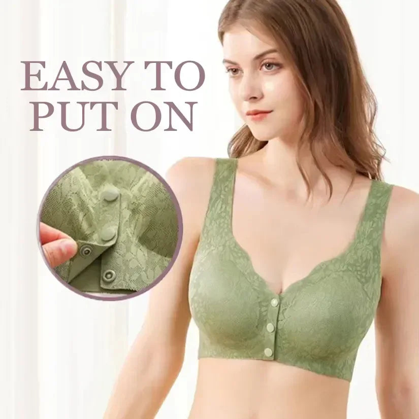 FawaQa | Front Button Buckle Uplift Bras - FawaQa