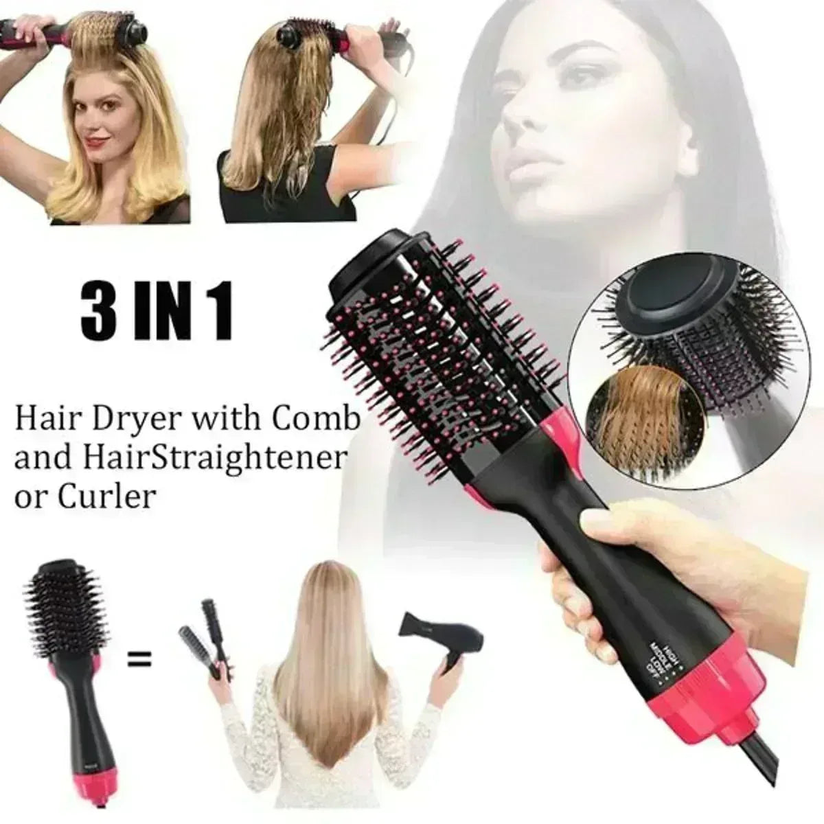 FawaQa | One Step 3 In 1 Hot Air Brush and Blow Dryer - FawaQa