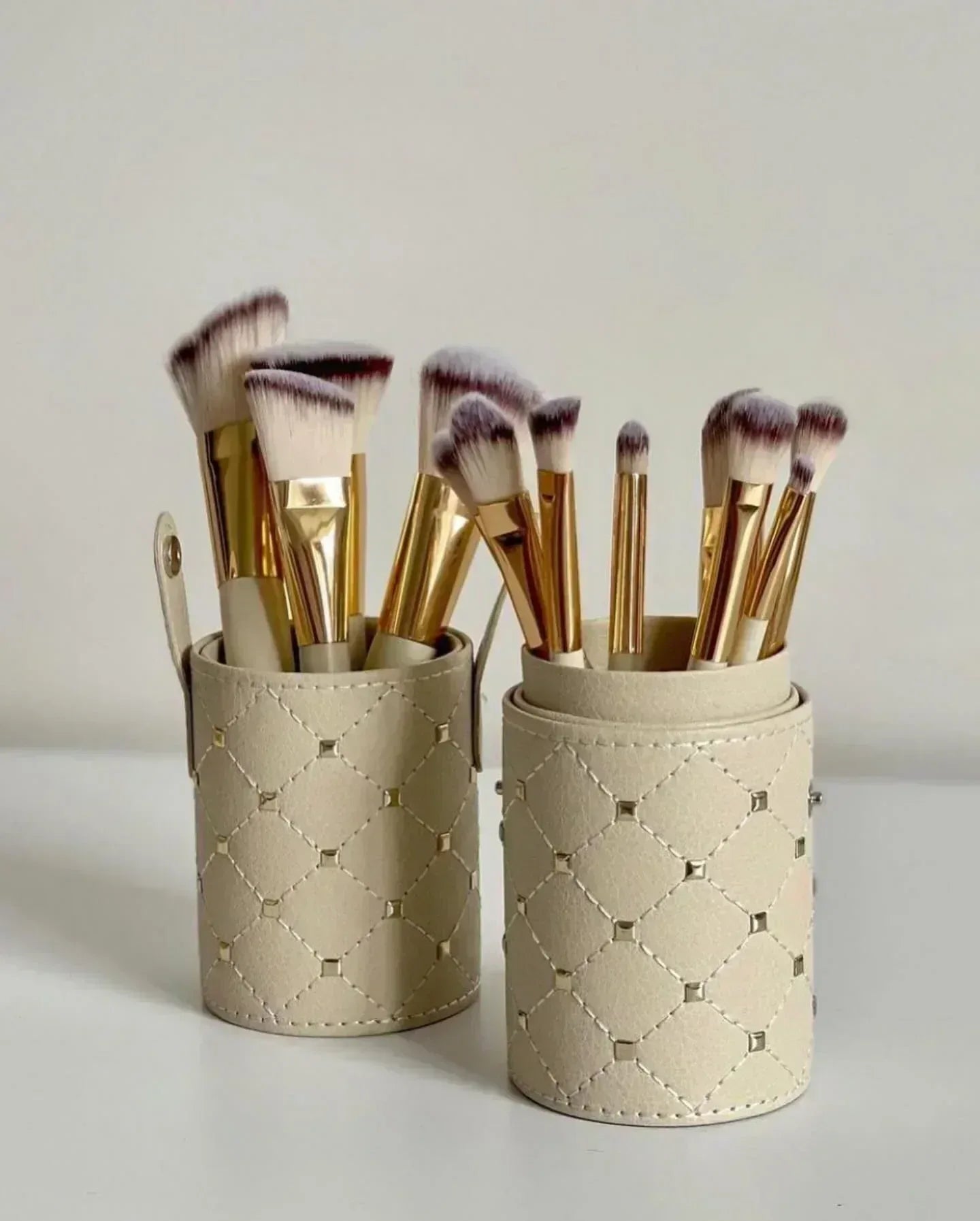 FawaQa Couture 12 Piece Brush Set - Branded Cosmetics - Studded Box - FawaQa