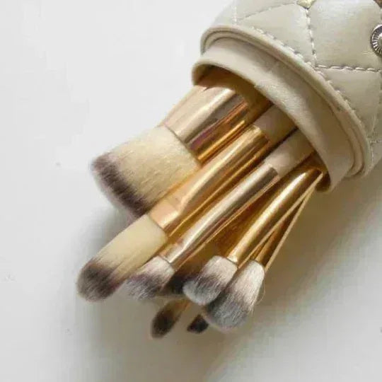 FawaQa Couture 12 Piece Brush Set - Branded Cosmetics - Studded Box - FawaQa