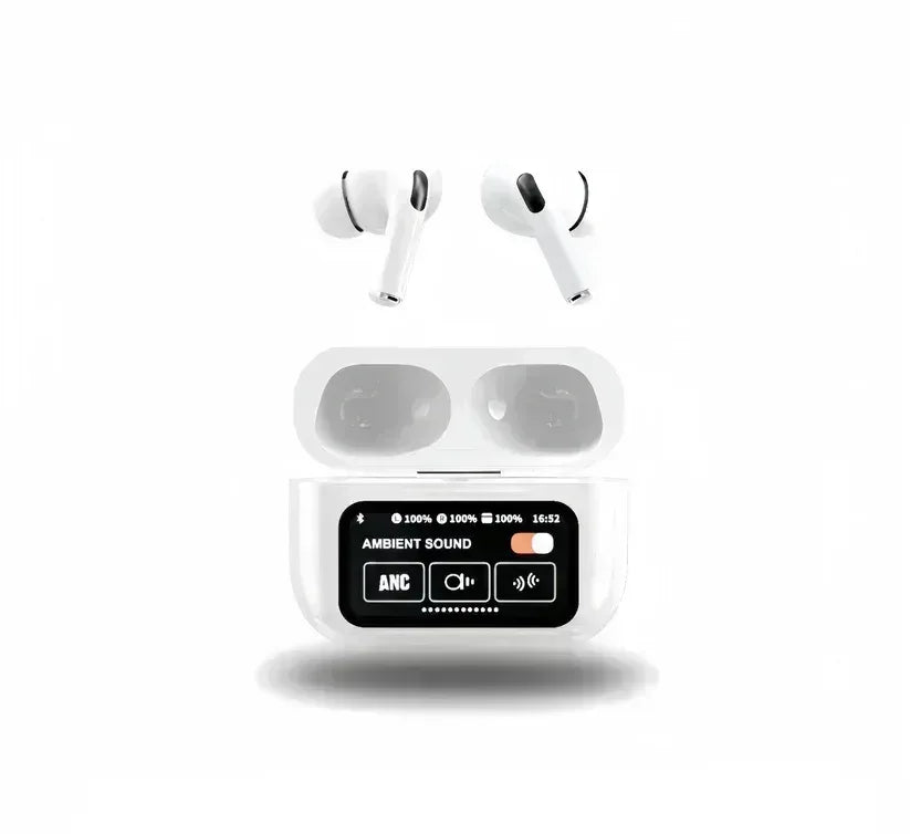 ANC/ENC A9 Airpods Touch Screen Wireless Pro Earbuds - FawaQa
