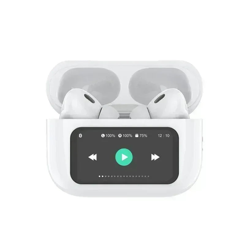ANC/ENC A9 Airpods Touch Screen Wireless Pro Earbuds - FawaQa