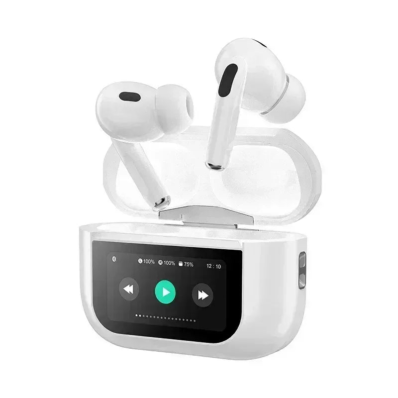 ANC/ENC A9 Airpods Touch Screen Wireless Pro Earbuds - FawaQa