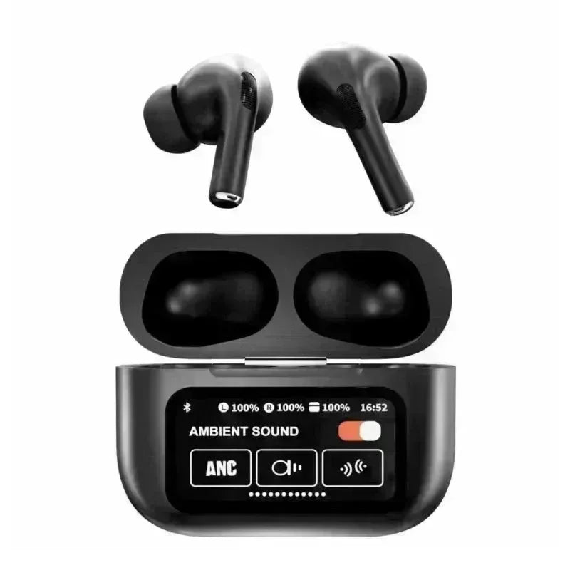 ANC/ENC A9 Airpods Touch Screen Wireless Pro Earbuds - FawaQa