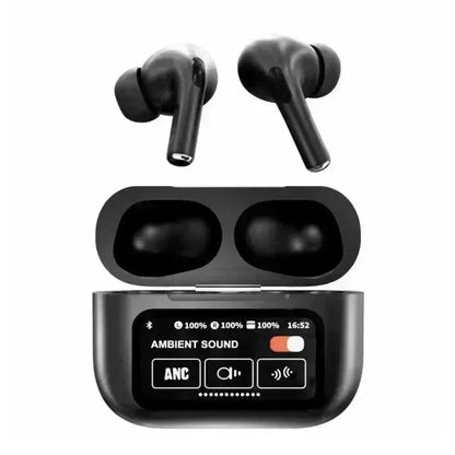 ANC/ENC A9 Airpods Touch Screen Wireless Pro Earbuds - FawaQa