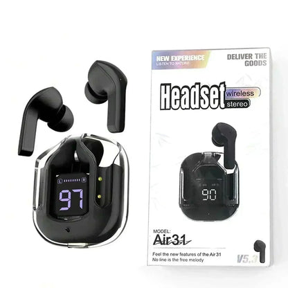 AIR 31 TWS TRANSPARENT EARBUDS - FawaQa