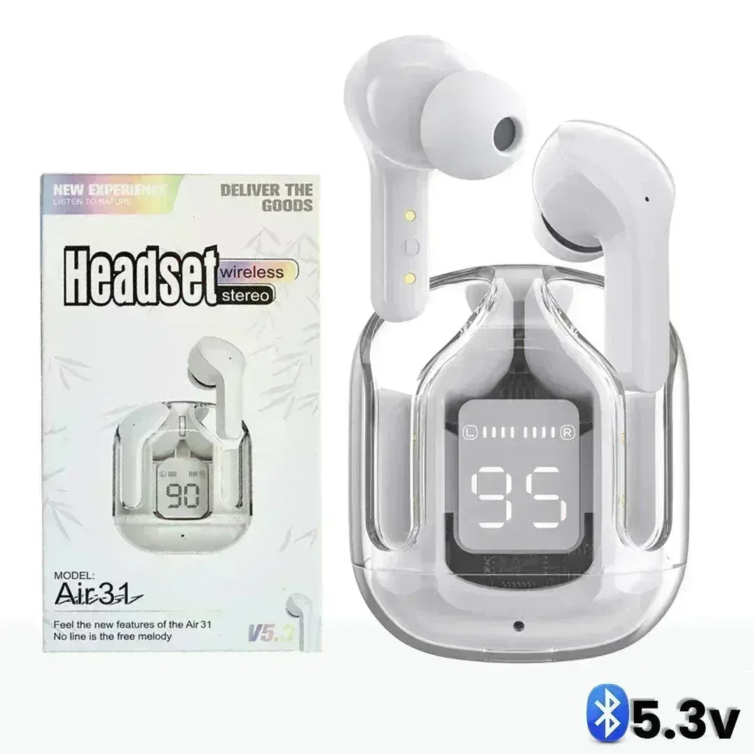 AIR 31 TWS TRANSPARENT EARBUDS - FawaQa