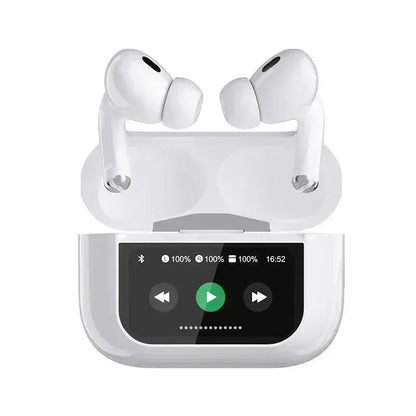 ANC/ENC A9 Airpods Touch Screen Wireless Pro Earbuds - FawaQa