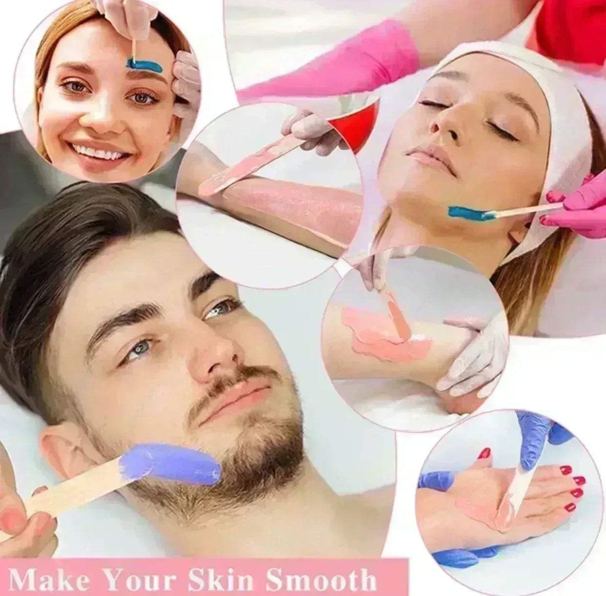 FawaQa | Portable Silicone Wax Bean Warmer, Hair Removal Wax Machine | With 100g Wax Bean Free - FawaQa