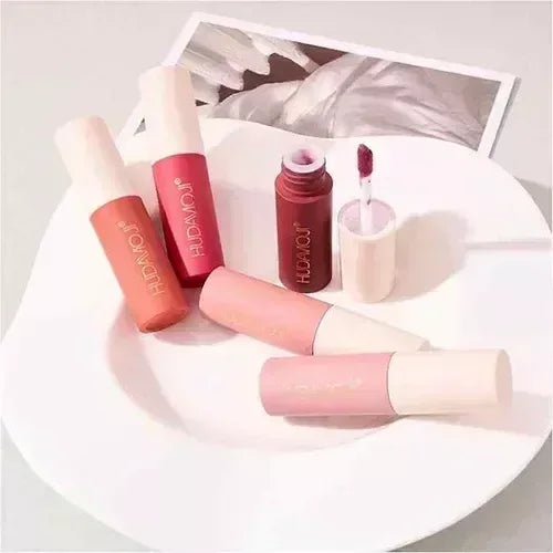 FawaQa | Hudamoji Velvet Long Lasting Lip Gloss 12Pcs Set - FawaQa