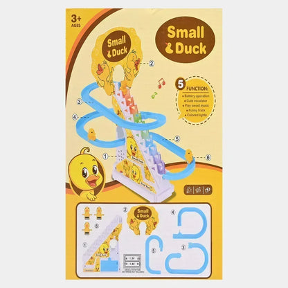 FawaQa | Happy Duck Play Track - Sliding Toy with Music & LED Lights - FawaQa