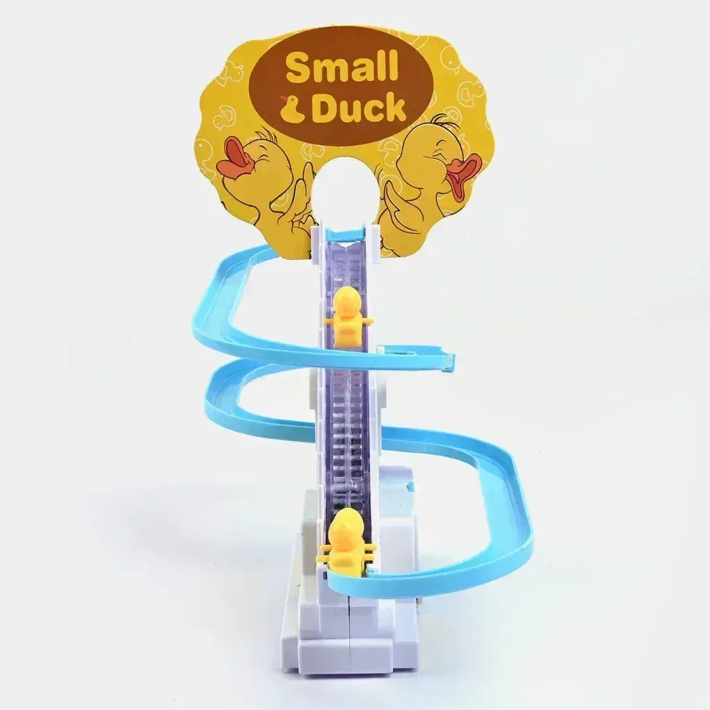 FawaQa | Happy Duck Play Track - Sliding Toy with Music & LED Lights - FawaQa