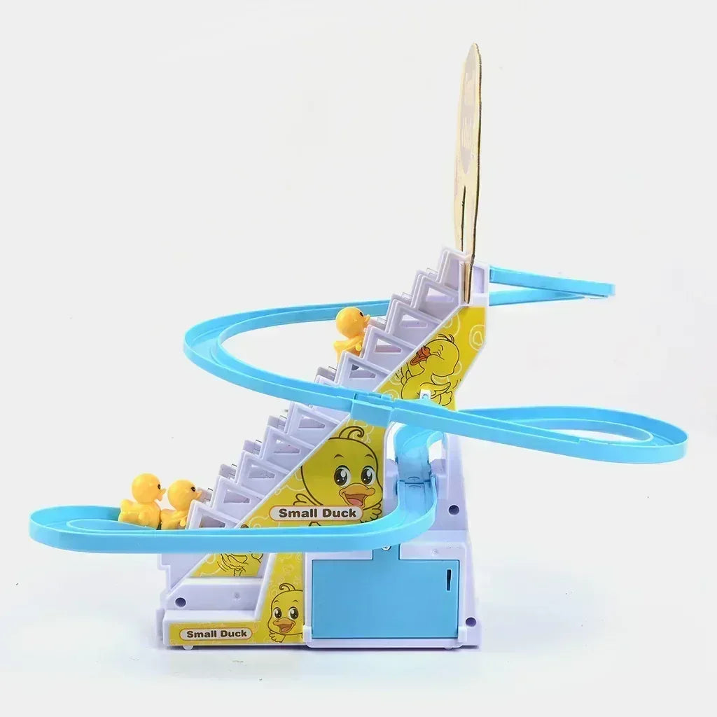 FawaQa | Happy Duck Play Track - Sliding Toy with Music & LED Lights - FawaQa