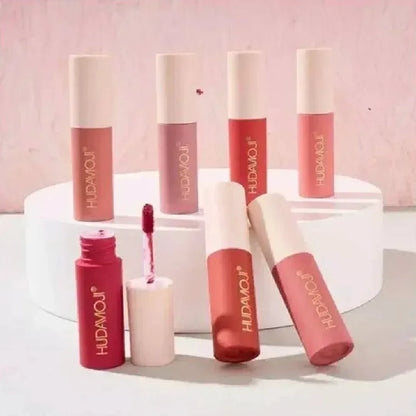 FawaQa | Hudamoji Velvet Long Lasting Lip Gloss 12Pcs Set - FawaQa