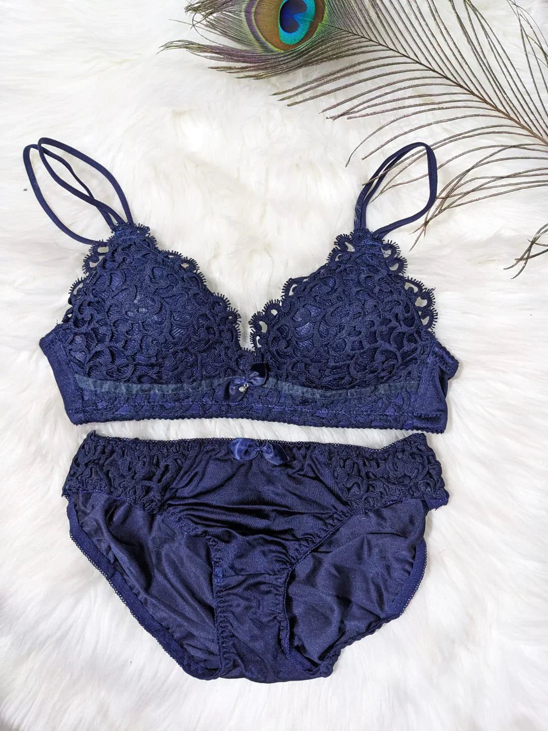 FawaQa | Royal Bridal Airy Embroidery Bra with Panty Set For Your Special Day