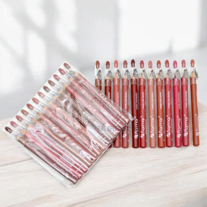 FawaQa | Flormar 12Pcs Lip Pencils Set - FawaQa