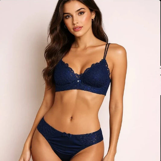 FawaQa | Royal Bridal Airy Embroidery Bra with Panty Set For Your Special Day