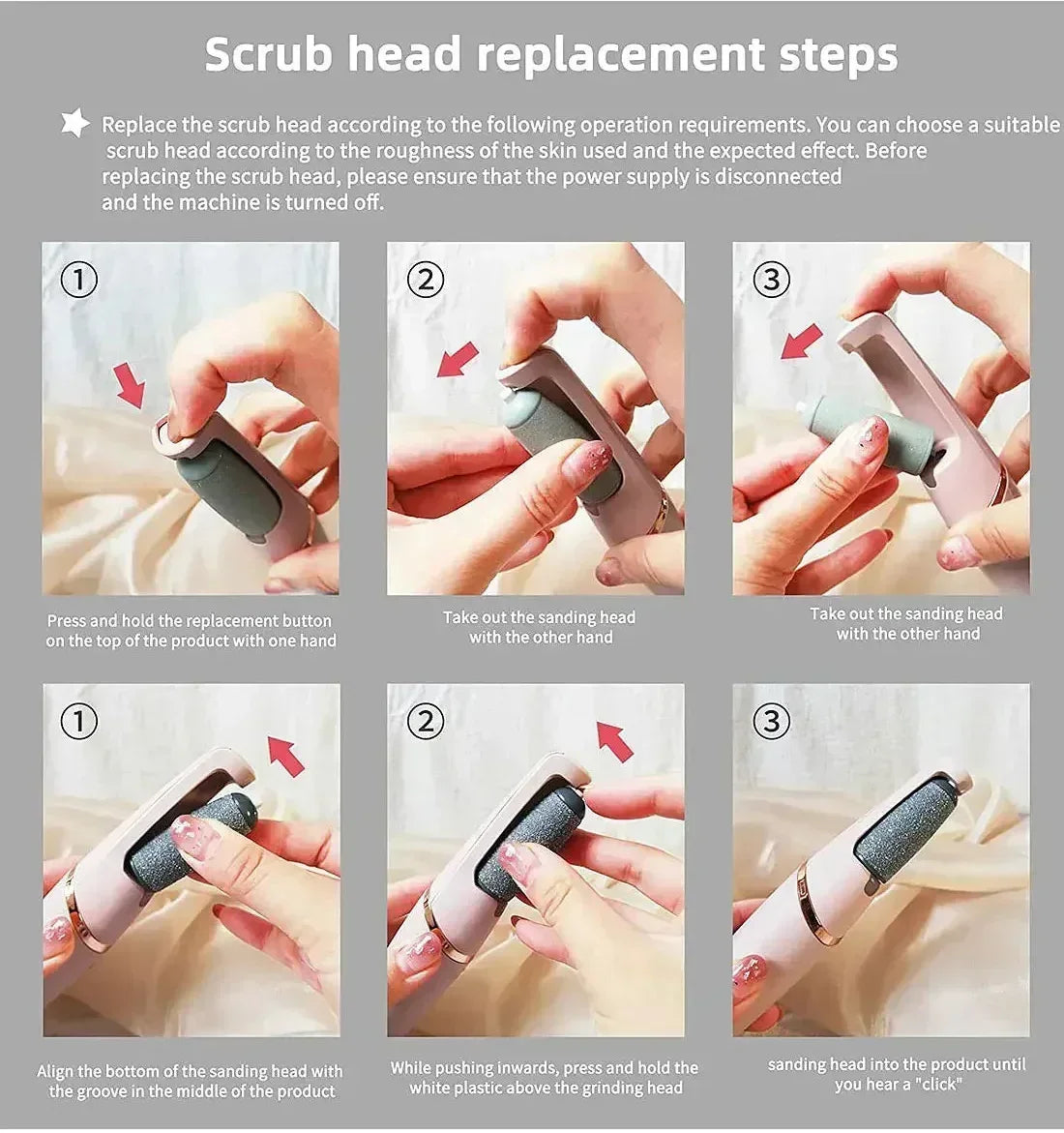 FawaQa | WEIMEI Rechargeable Electric Foot File Callus Remover for Wet & Dry Pedicure - FawaQa