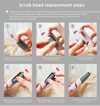 FawaQa | WEIMEI Rechargeable Electric Foot File Callus Remover for Wet & Dry Pedicure - FawaQa