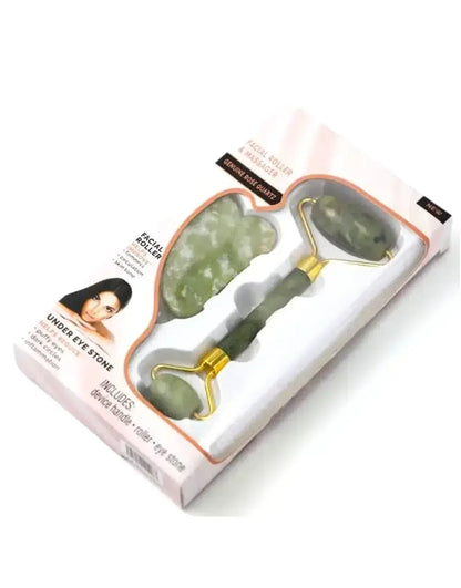 Flawless Jade Roller with Marble Stone Facial Massager for Skin Care & Glow - FawaQa