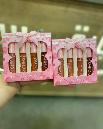 FawaQa | Color Castle Bow Coquette Lip Gloss Set - FawaQa