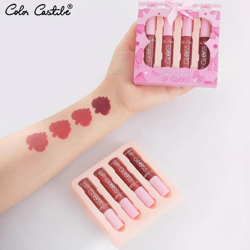 FawaQa | Color Castle Bow Coquette Lip Gloss Set - FawaQa